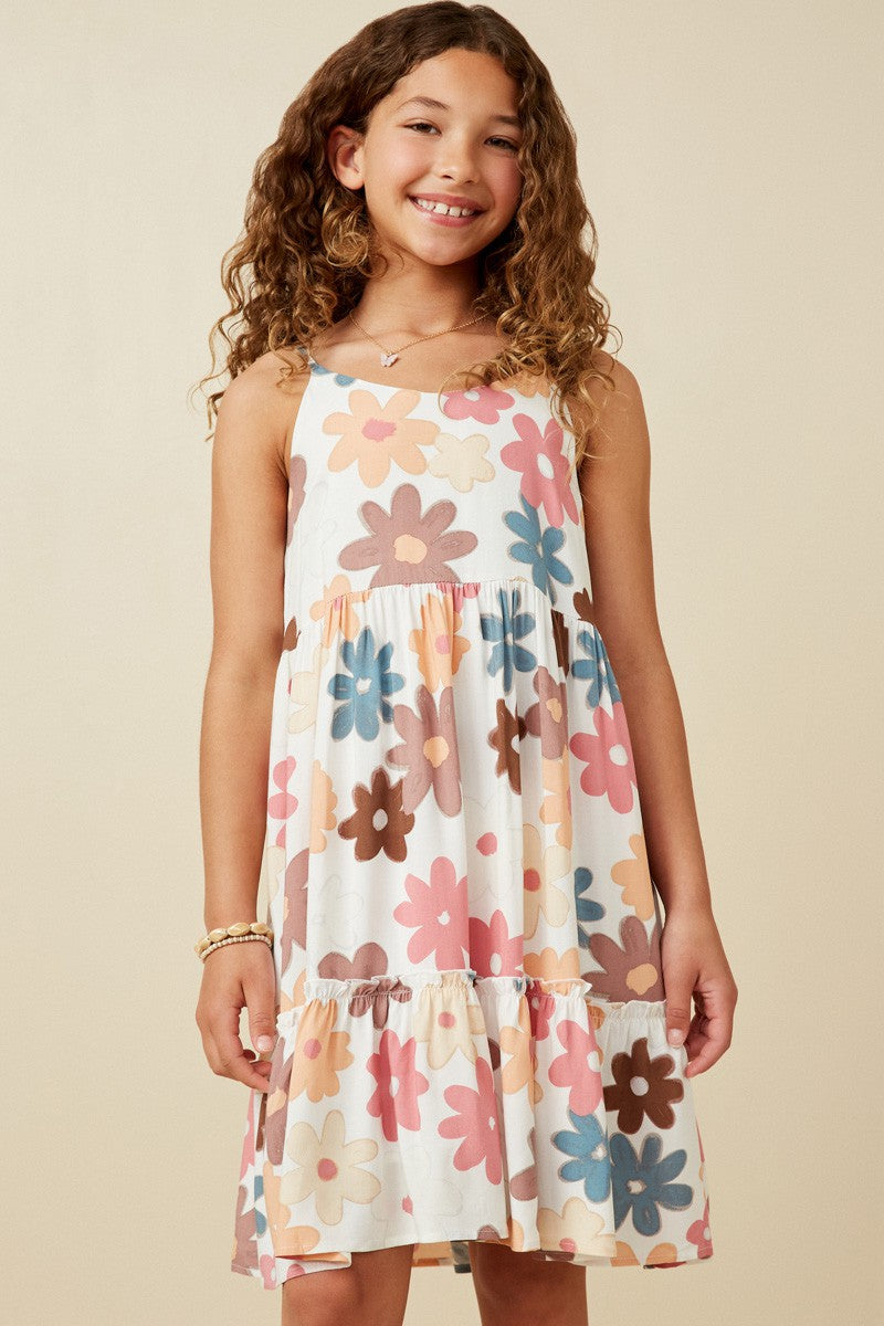 girls ruffled tiered tank dress SugarNSpice Children's and Tween