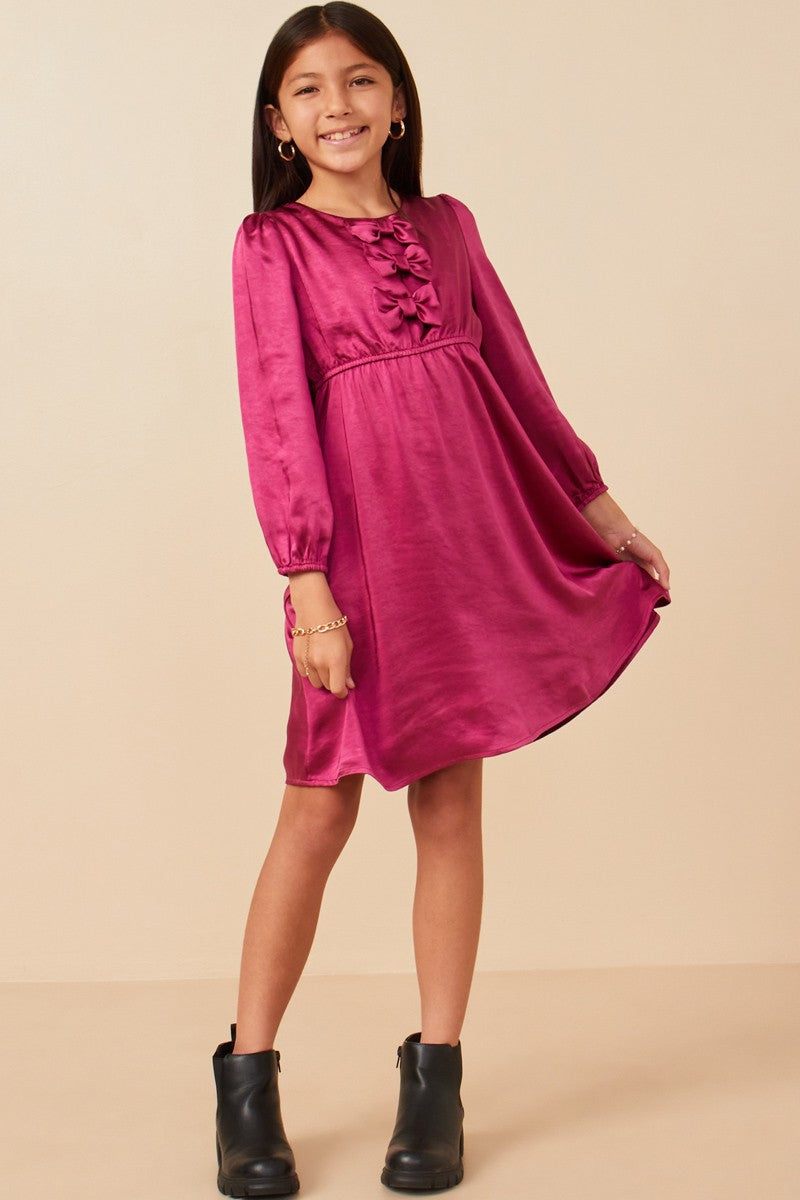 magenta satin mini dress magenta satin dress – Sugar-N-Spice Children's and Tween + Lily Zita Teen  Boutique