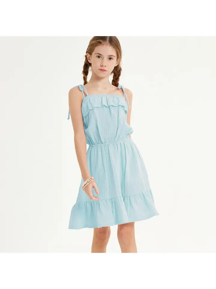 blue dress for baby girl light blue tiered gauze dress – Sugar-N-Spice Children's and Tween + Lily  Zita Teen Boutique