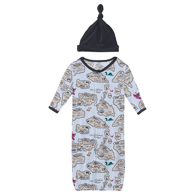 dew pirate convertible sleepgown with hat