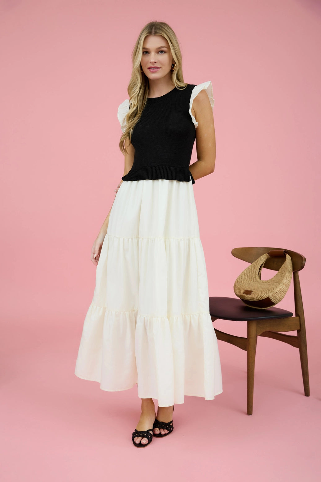 mixed media sweater dress mixed media sweater vest midi dress – Sugar-N-Spice Children's and Tween +  Lily Zita Teen Boutique
