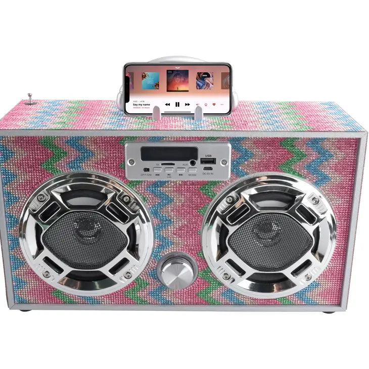 bluetooth chevron bling boombox SugarNSpice Children's and Tween