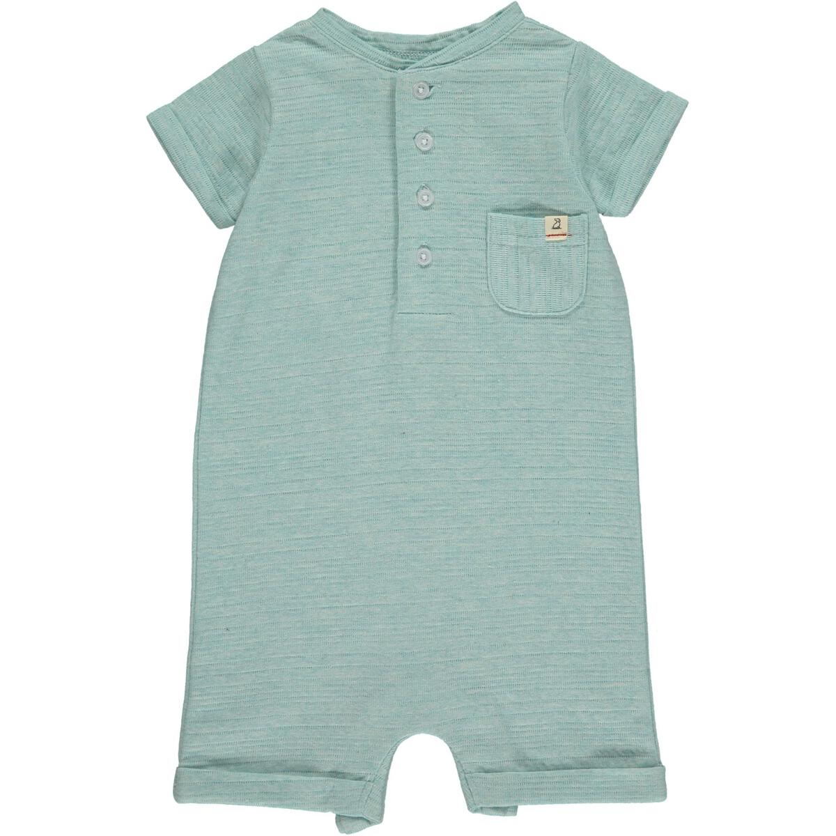 cambrone sky ribbed henley romper