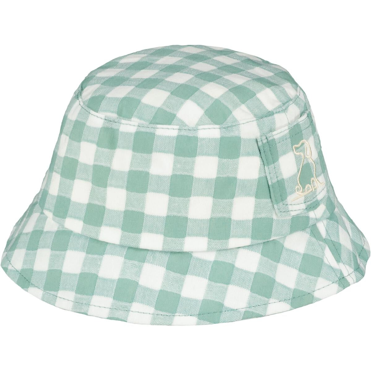 green/white checker fisherman hat