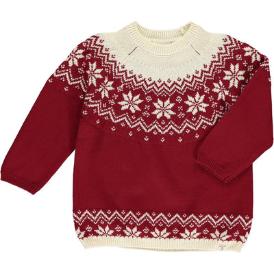 red fairisle igloo sweater