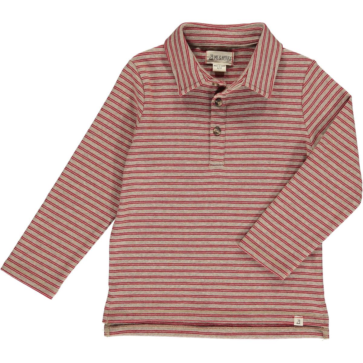 red stripe midway polo