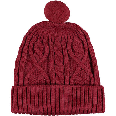 maroon maddy knit hat