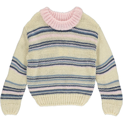 diana pink and ivory sweater