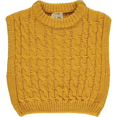 ruth mustard sweater vest