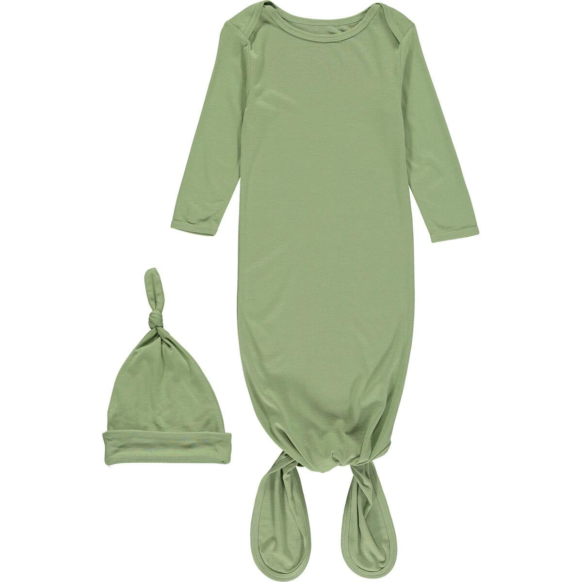 sage green sleep gown