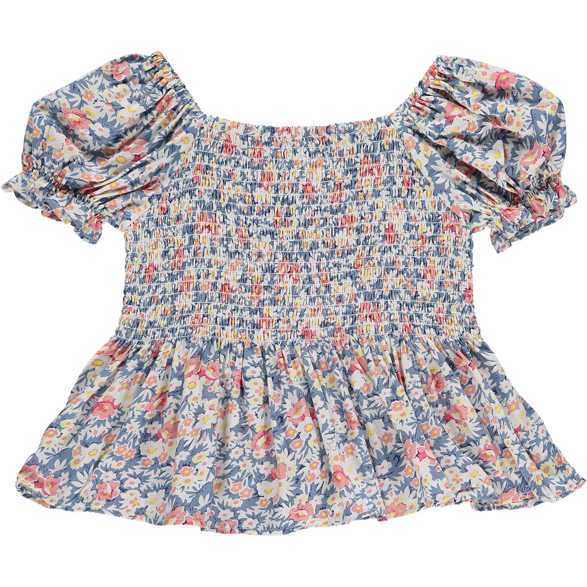 eleanor blue floral blouse