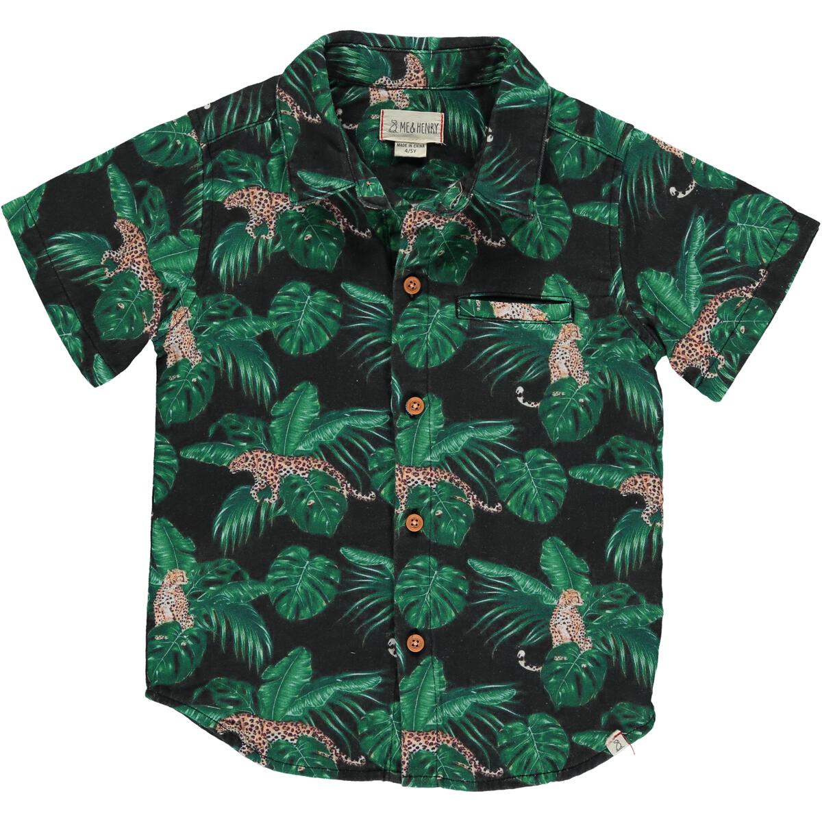 maui charcoal jungle shirt