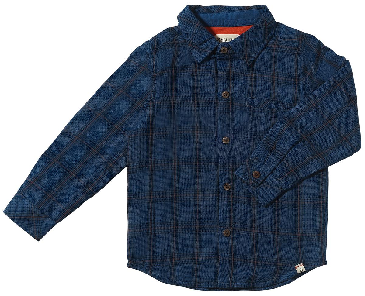 atwood lined blue wover shirt