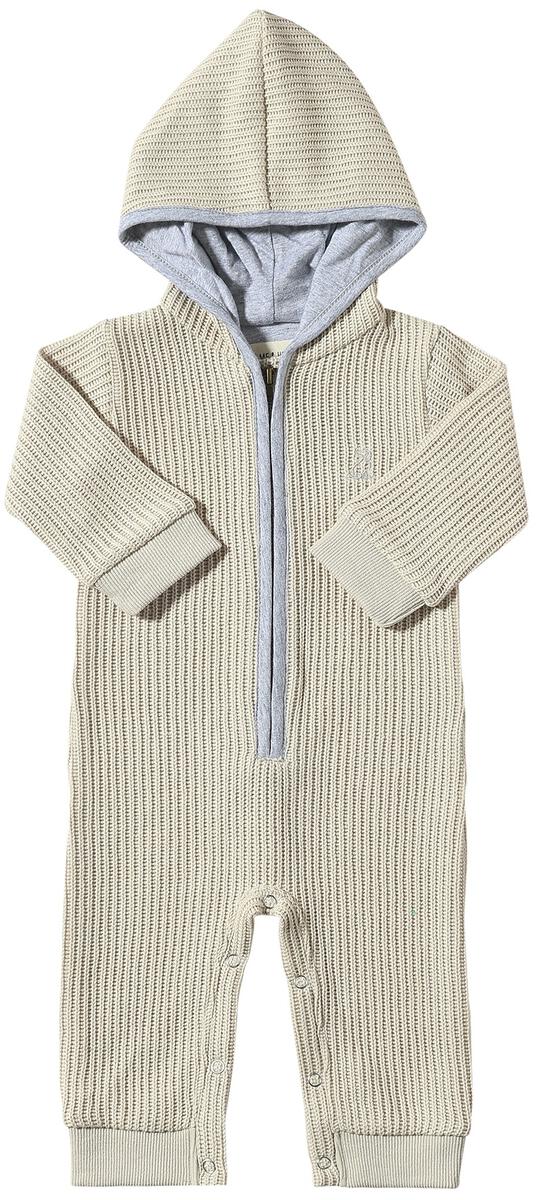 blaine beige sweater hooded romper