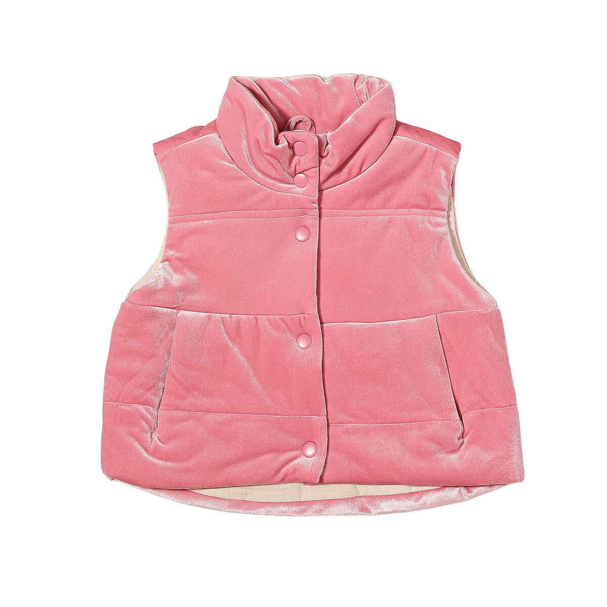 parker pink velvet vest