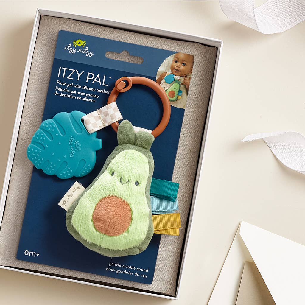 Itzy Pal™ Plush + Teether: Strawberry