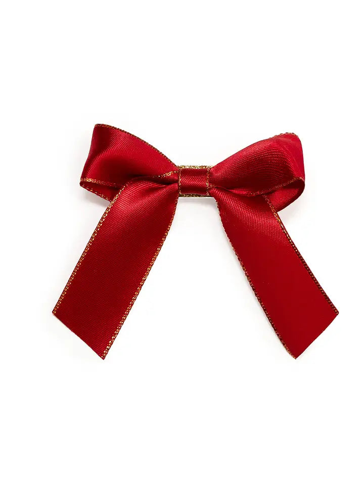 scarlett coquette Chirstmas bow clip