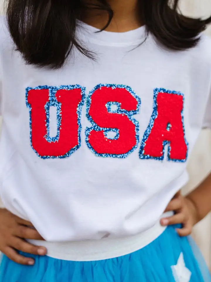 USA patch tshirt