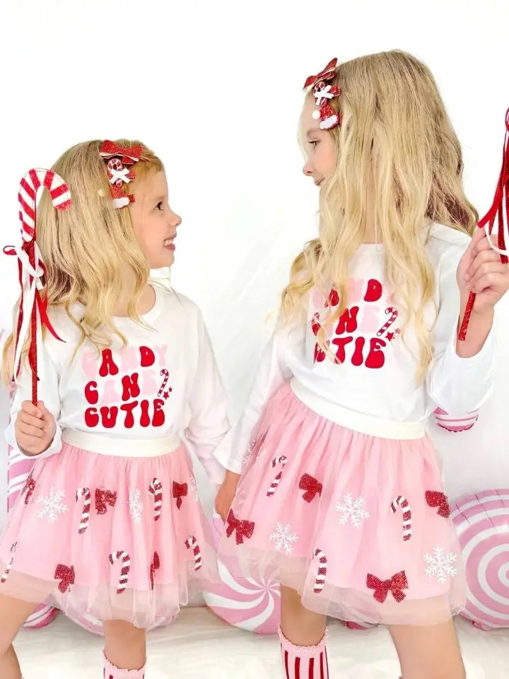 candy cane cutie Christmas clip set