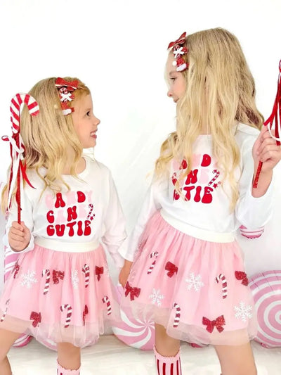 candy cane cutie Christmas clip set