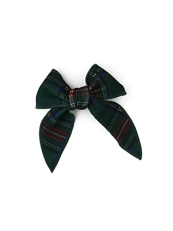 gigi and max kane tartan clip bow