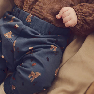 deer printed sweatpants