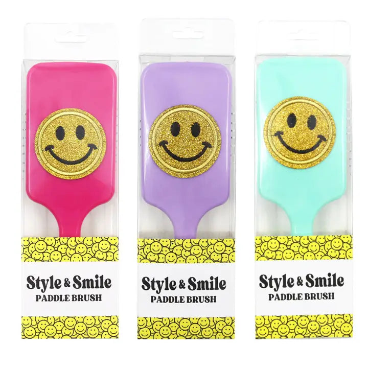 happy face paddle brushes