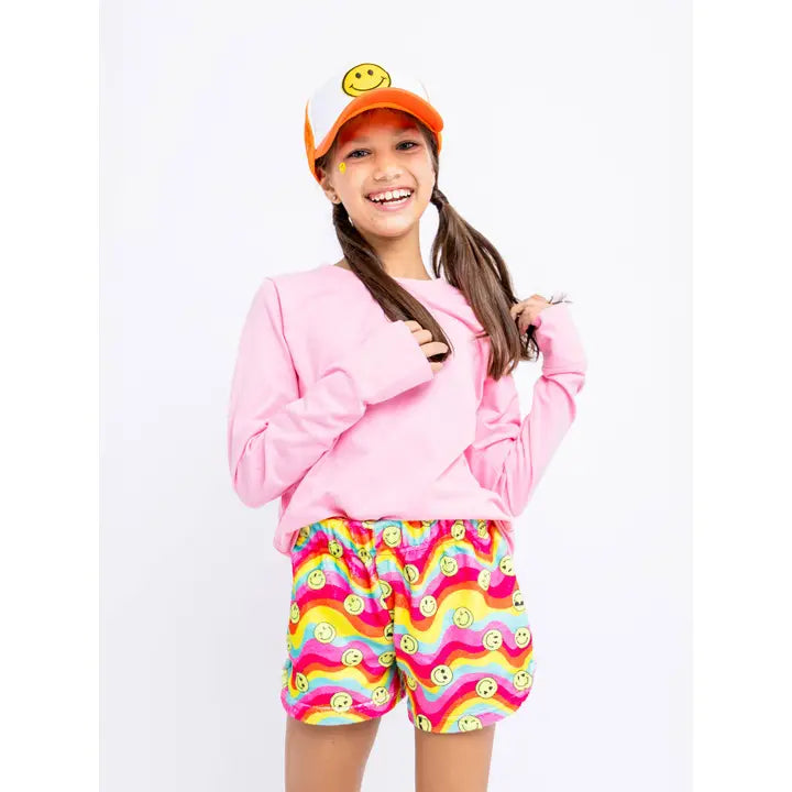 tween basic pink long sleeve top