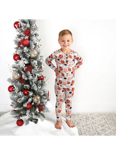 rudolph two piece christmas bamboo pajamas