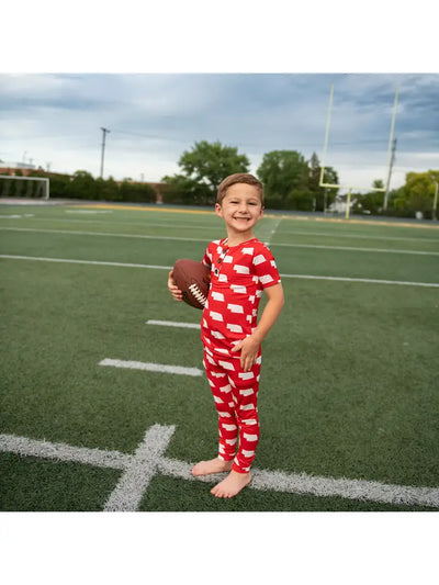 nebraska scarlet and cream sleepies pajama set