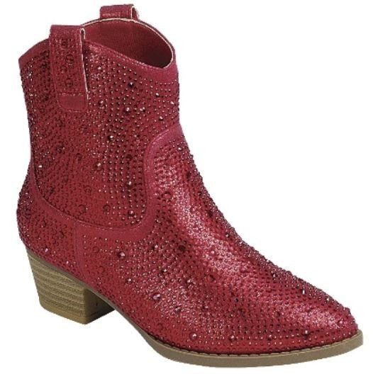 red rhinestone cowgirl boots