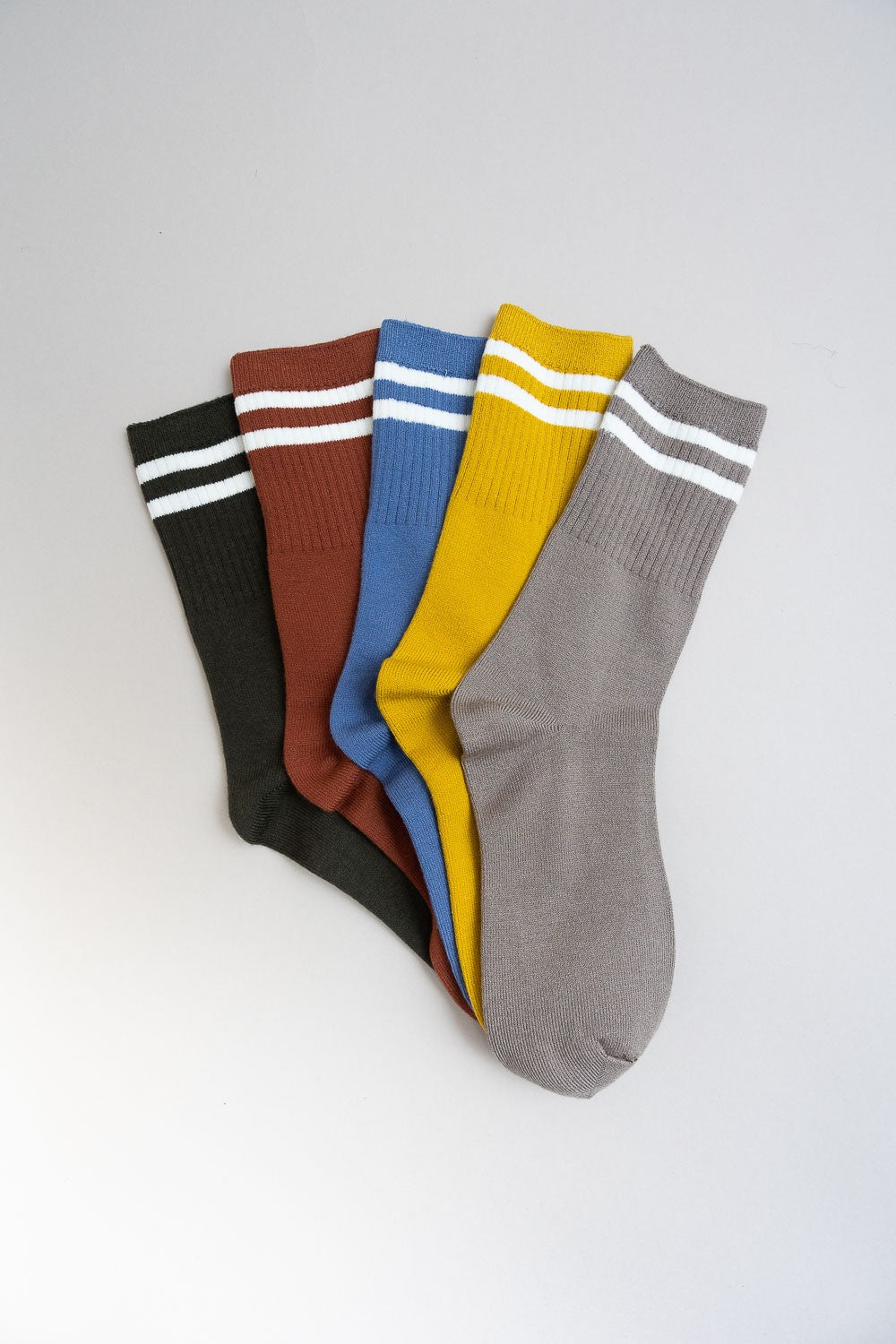 retro stripe wool blend socks