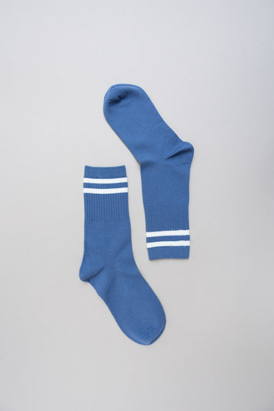 retro stripe wool blend socks