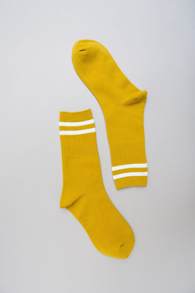 retro stripe wool blend socks