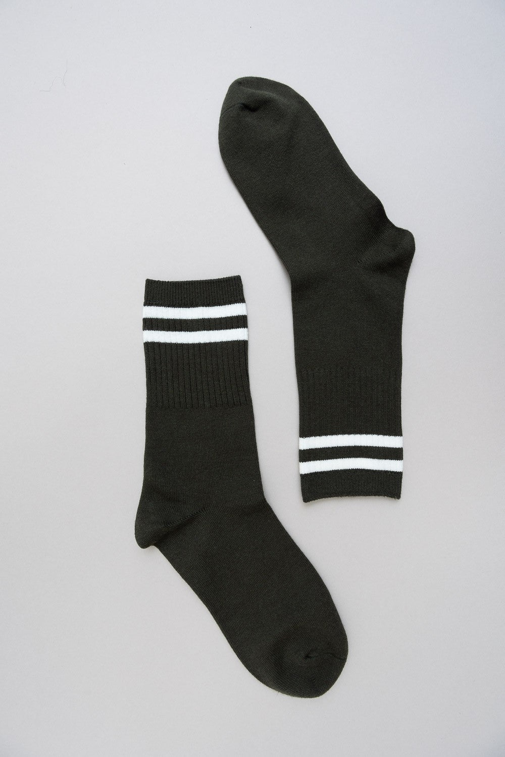 retro stripe wool blend socks