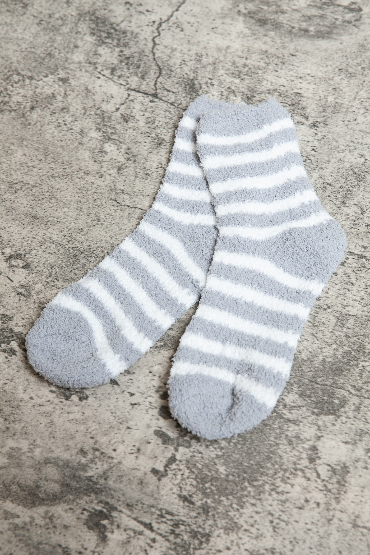 warm fleece stripe fuzzy socks