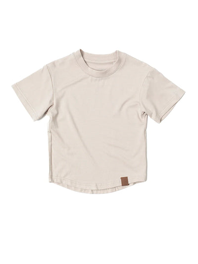 little bipsy oversized bamboo tee in sand