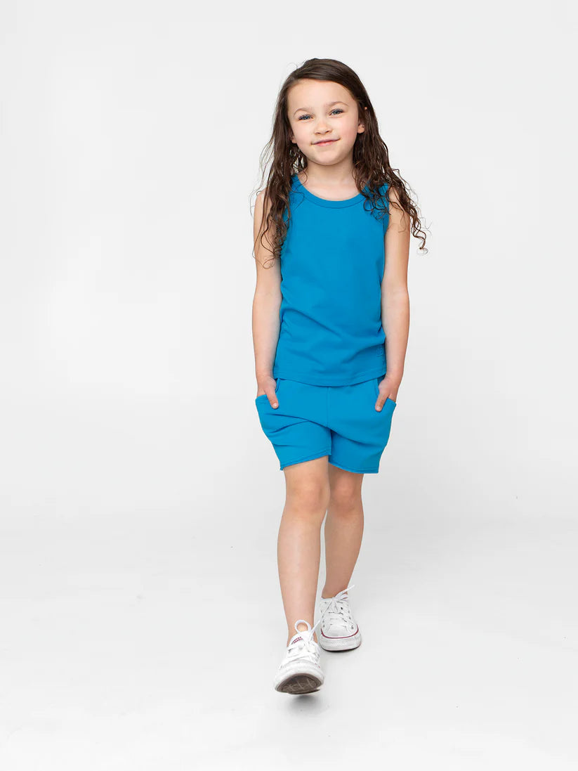 little bipsy elevated tank top electric blue
