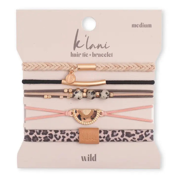 wild k'lani hair tie bracelets