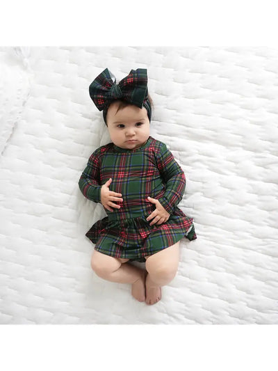 gigi and max kane tartan tutu romper