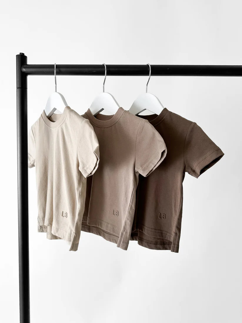 elevated tee shades of chocolate