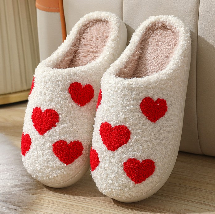 little heart slippers