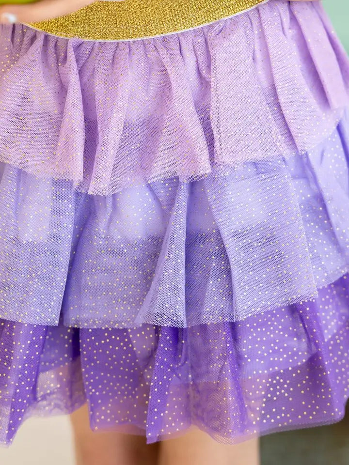 lavender petal tutu skirt