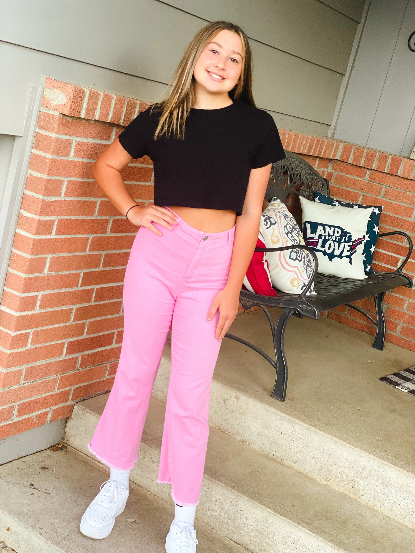 candy judy wide leg crop