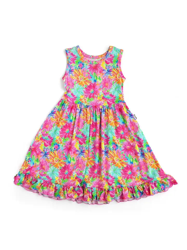 Bamboo Toddler Kid Ruffle Clothing Tank Dress Kimberly