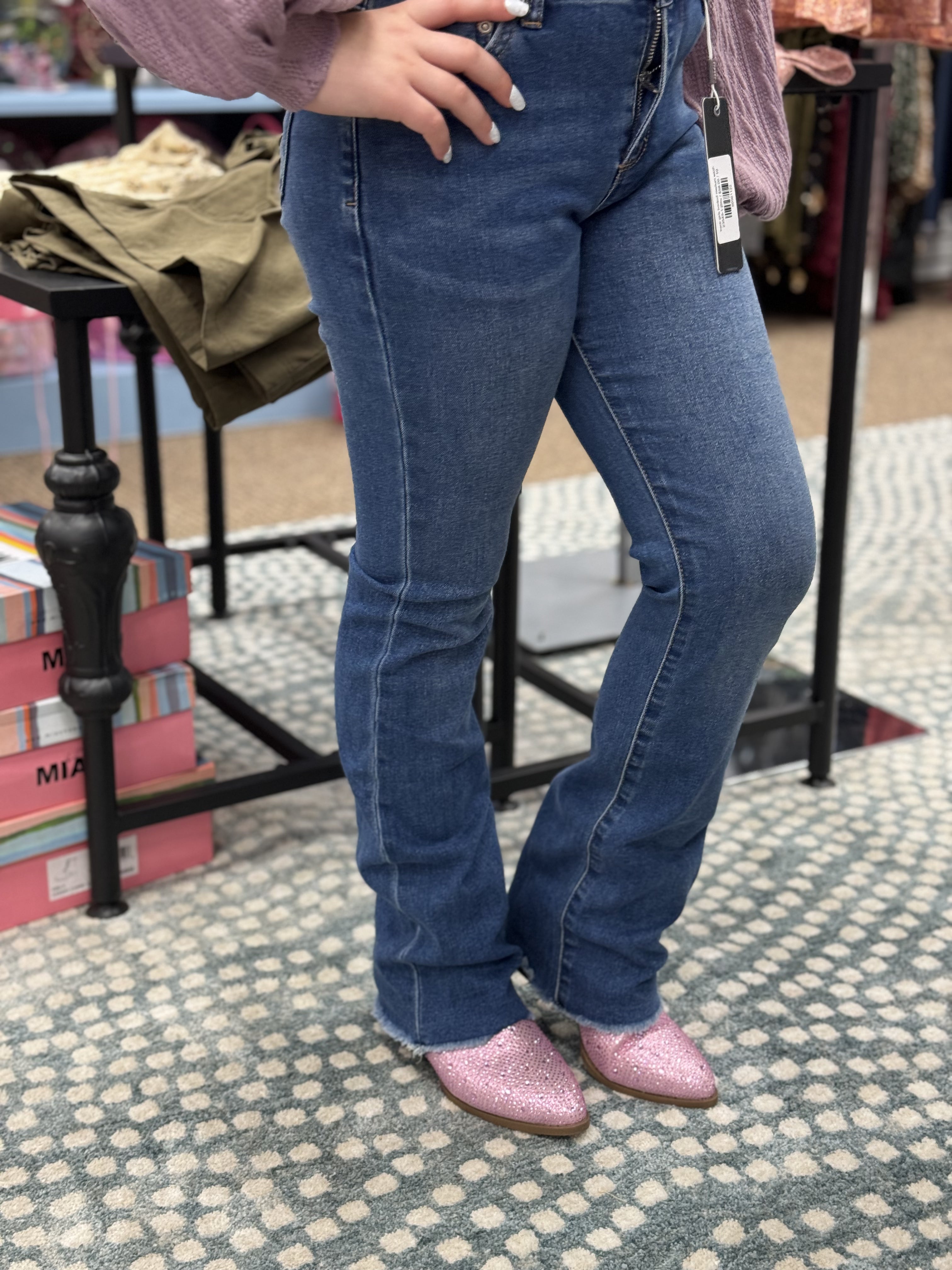 tractr girls bootcut medium wash SugarNSpice Children's and Tween