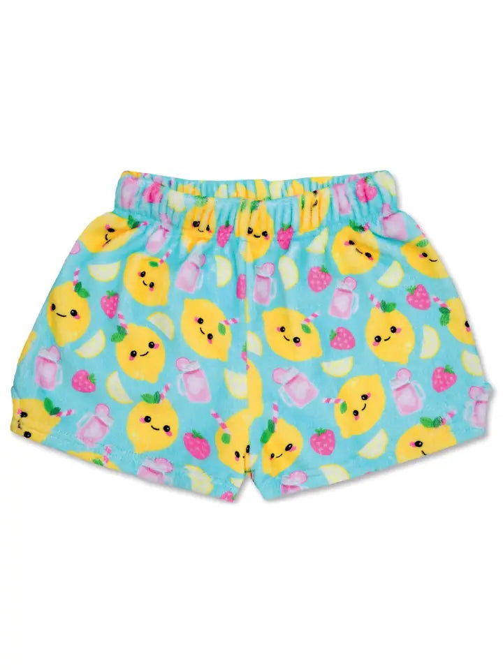 strawberry lemonade plush shorts