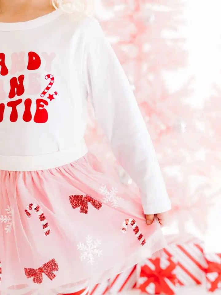 candy cane cutie sequin Christmas tutu