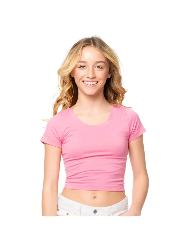 girls short sleeve seamless top (more colors!)