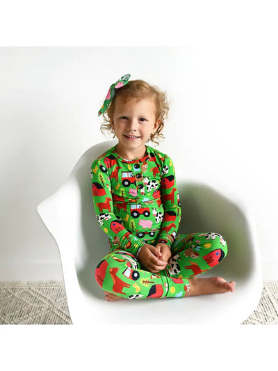 gigi and max tanner farm sleepies pajama set